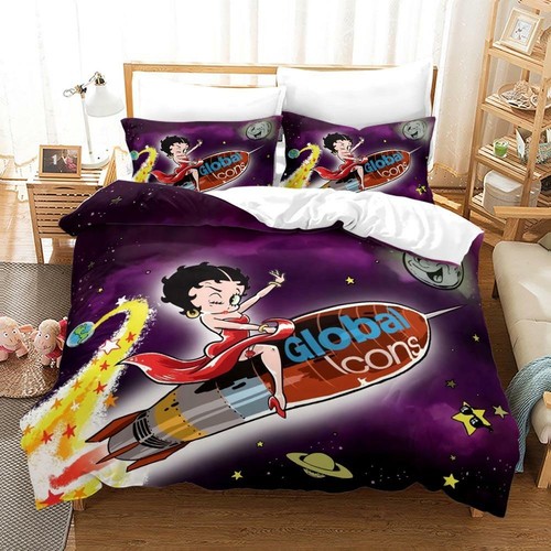 2pcs 3pcs betty boop bedding - boop,