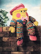 ~  Laminated Vintage 1970s Sewing Instructions For Adorable Humpty Dumpty Toy ~