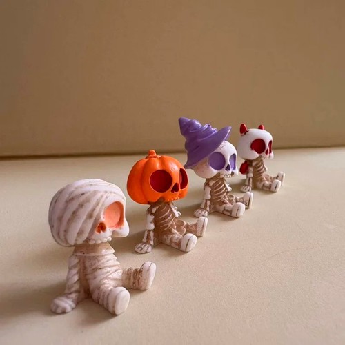 4pcs halloween mini figurines - halloween,