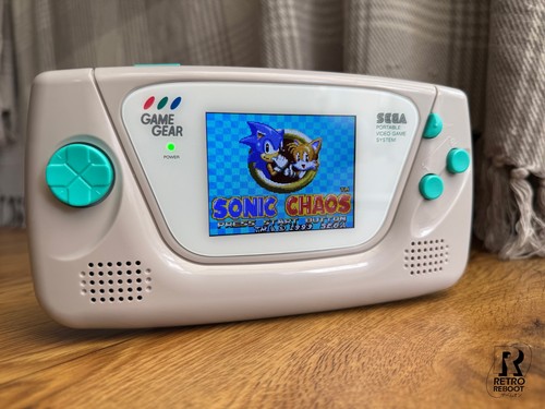 Sega game gear console - game,