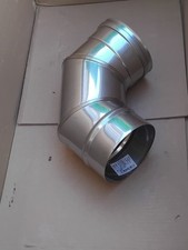 SFL SUPRA PLUS Stainless Steel 90 Degree 130mm Elbow Chimney Liner