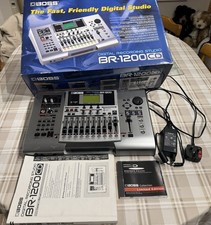 BOSS BR-1200 CD 12-TRACK DIGITAL RECORDING STUDIO, box, manual, power cable