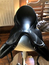 17.5" Black Childeric dressage saddle in excellent condition. sold with cover.