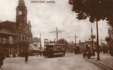 early RP POSTCARD - Tramcar on