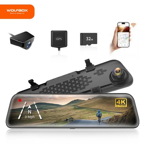 Wolfbox dash cam - cam, 12''