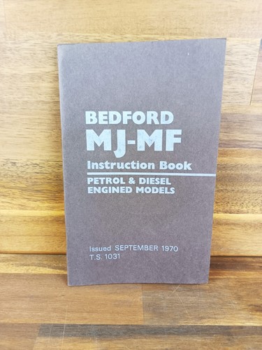 Bedford instruction book - mj-mf,