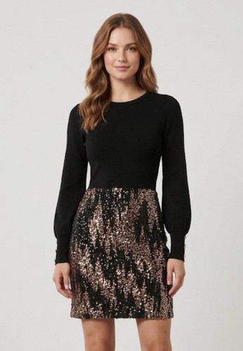Lipsy black mock - 2-in-1, dress