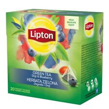 3 x Lipton Goji & Blueberry Green Tea 20 Teabags (Pack of 3)
