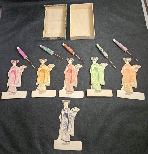 Vtg geisha paper place - paper, cards