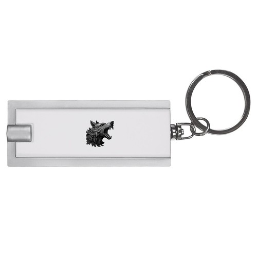 Heraldic wolf led keyring - 'heraldic,