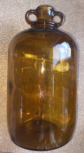 Vintage large amber - , glass