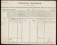 Original Railway Paperwork