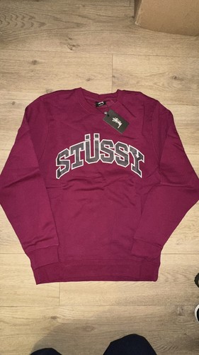 Stussy burgundy sweatshirt - stussy,