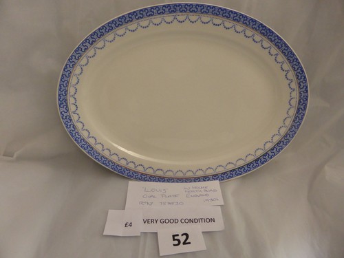 Vintage louis oval serving - 'louis',