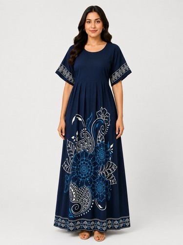 Indian night dress floral - dress,