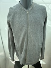 Livergy Men's Grey Ribbed Zip