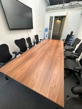 Large Wooden Conference Table by Vitra – 10 Seater Office Meeting Desk