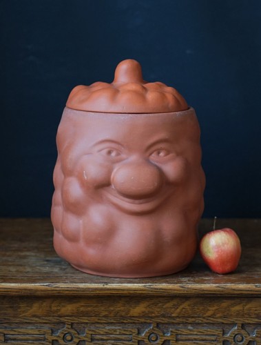 Vintage terracotta face potato - vintage,