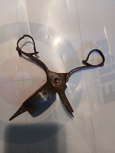 Antique candle snuffer - candle,