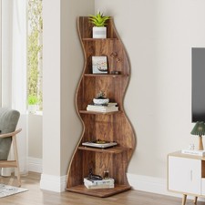 Corner Shelf, Rustic 5-Tier