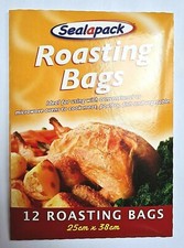 12 Large (25 X 38cm) Roasting Bags Cooking Poultry Chicken Turkey Meat Fish Veg