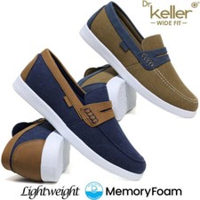Mens Wide Fit Canvas Shoes