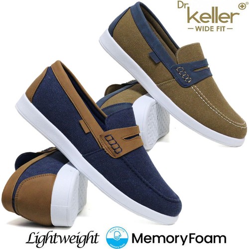 Mens wide fit canvas shoes - fit,