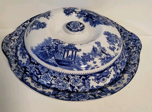 Olde alton ware blue - alton,