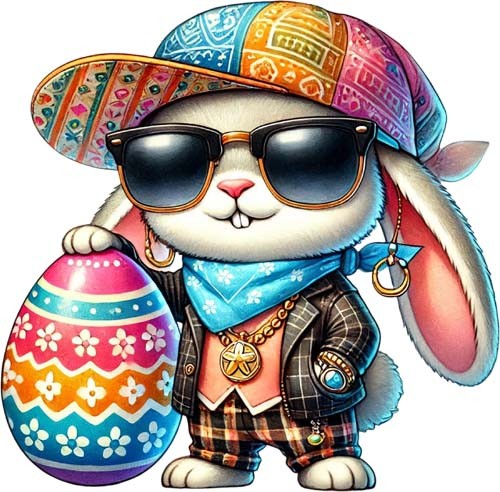 Easter hip hop bunny rabbit - easter,