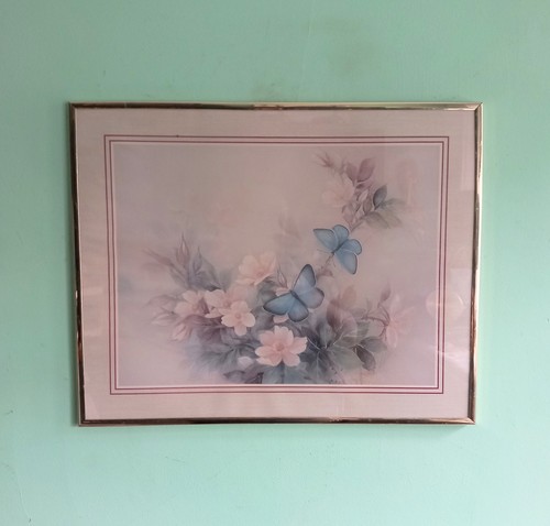 Framed vintage 1980s butterfly - 1980s,