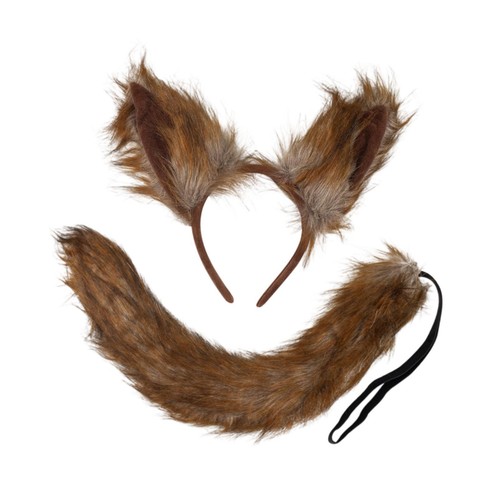 Wolf ears and tail costume - ears, set