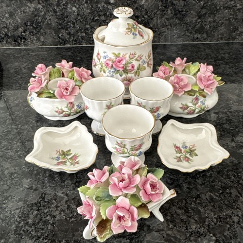 Royal albert moss rose lidded - moss,