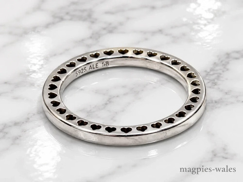 Pandora hearts band ring - pandora, "hearts