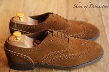 Barker Brown Suede Oxford Brogue shoes Men's UK 7 US 8 EU 41