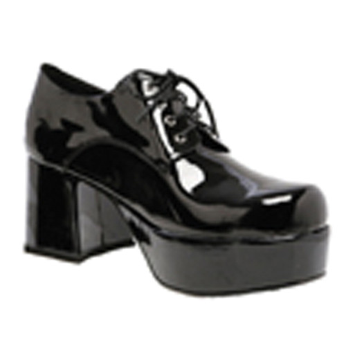 Black pat men - black, platform