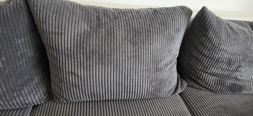 White grey fabric corner - grey,