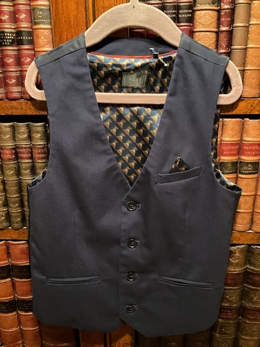 Next boys dark blue satin - next,