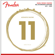 Fender Dura-Tone 80/20 Coated Acoustic Strings - 880CL Gauge (.011 - .052)