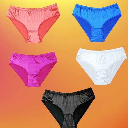 Satin womens knickers - satin,