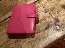 Filofax Pink Faux Leather Pocket Organiser Pink for Breast Cancer Charity