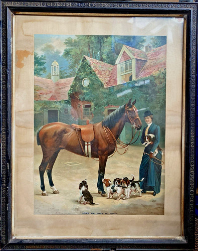 Framed antique - framed,