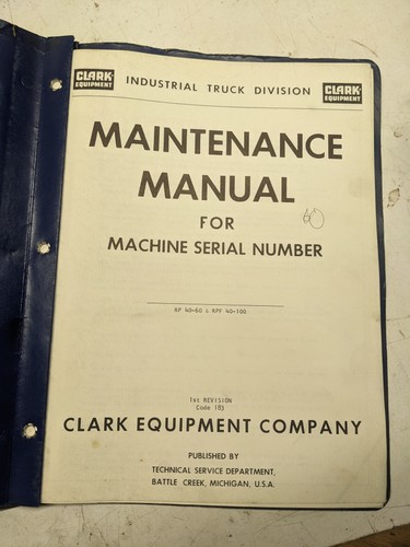 Clark powrworker stacker - clark,