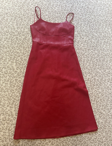 Dee elly red leather - dee, midi