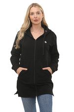 Ladies Hooded Sweatshirt Zip