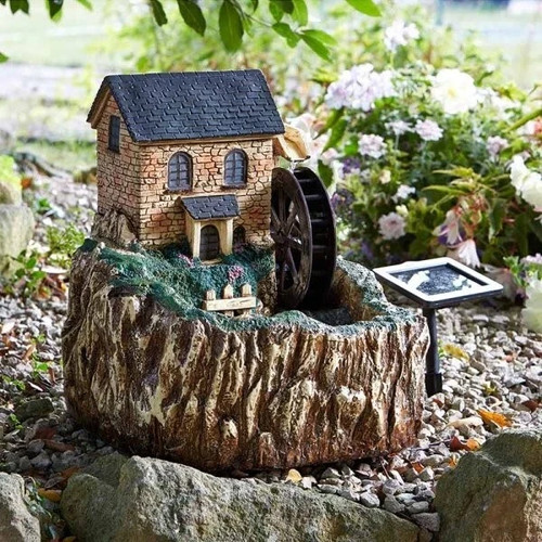 Solar garden water - garden,