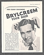 BRYLCREEM YOUR HAIR  :  Original Vintage 1951 Advert ~ POST FREE
