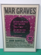 Framed 1980 WAR GRAVES photo