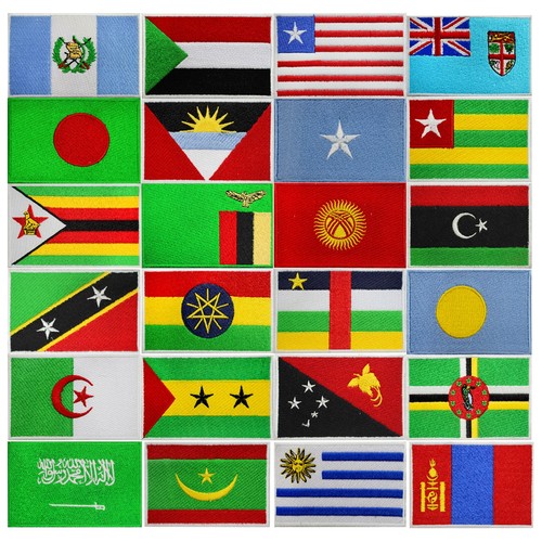 National country flag patch - national,