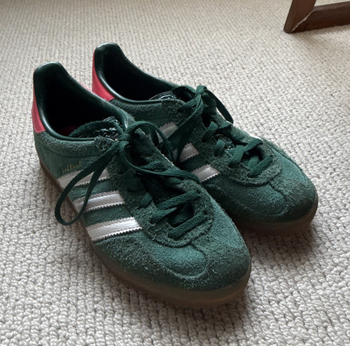 Adidas gazelle green suede - green,