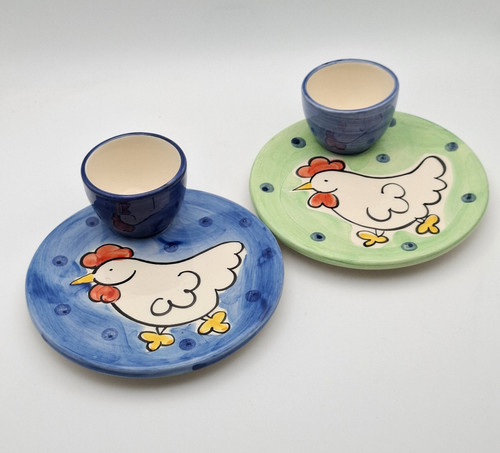Pair chicken design - chicken, egg
